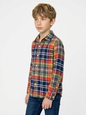 GAP Multicolor Plaid Button Down Shirt